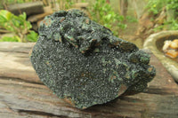 Natural Libethenite Crystals On Dolomite Matrix Specimen x 1 From Shituru, Congo