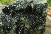 Natural Libethenite Crystals On Dolomite Matrix Specimen x 1 From Shituru, Congo