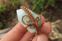 Hand Made Mixed Copper Wire Wrapped Pendants x 6 From South Africa