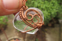 Hand Made Mixed Copper Wire Wrapped Pendants x 6 From South Africa