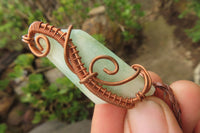 Hand Made Mixed Copper Wire Wrapped Pendants x 6 From South Africa