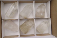 Polished Clear Quartz Points x 6 From Madagascar