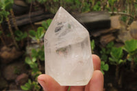 Polished Clear Quartz Points x 6 From Madagascar