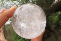 Polished Clear Quartz Crystal Balls x 4 From Madagascar