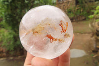 Polished Clear Quartz Crystal Balls x 4 From Madagascar