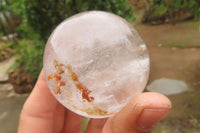 Polished Clear Quartz Crystal Balls x 4 From Madagascar