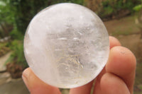 Polished Clear Quartz Crystal Balls x 4 From Madagascar