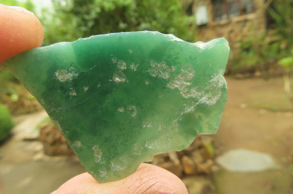 Polished On One Side Emerald Mtorolite Plates x 24 From Mutorashanga, Zimbabwe