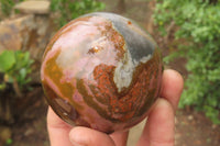 Polished Polychrome Jasper Spheres x 4 From Madagascar