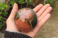 Polished Polychrome Jasper Spheres x 4 From Madagascar