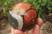 Polished Polychrome Jasper Spheres x 4 From Madagascar