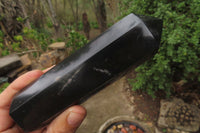 Polished Black Basalt Points x 6 From Antsirabe, Madagascar