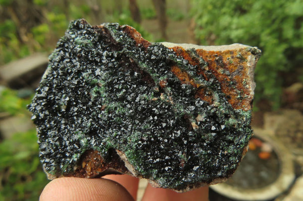 Natural Libethenite Crystals On Dolomite Matrix Specimens x 12 From Shituru, Congo