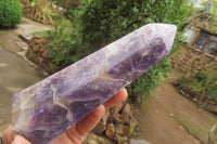 Polished Lepidolite Points x 3 From Ambatondrazaka, Madagascar