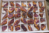 Natural Amethystos Amethyst Specimens x 35 From Kwaggafontein, South Africa