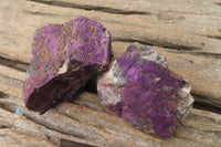 Natural Metallic Purpurite Cobbed Specimens x 12 From Erongo, Namibia