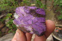 Natural Metallic Purpurite Cobbed Specimens x 12 From Erongo, Namibia