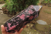 Polished Rhodonite Tower x 1 From Ambindavato, Madagascar