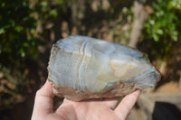 Polished Banded Agate Display Piece x 1 From Madagascar