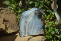 Polished Banded Agate Display Piece x 1 From Madagascar