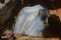 Polished Banded Agate Display Piece x 1 From Madagascar