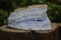 Natural Crystalline Blue Lace Agate Specimens x 3 From Namibia