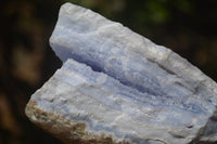 Natural Crystalline Blue Lace Agate Specimens x 3 From Namibia