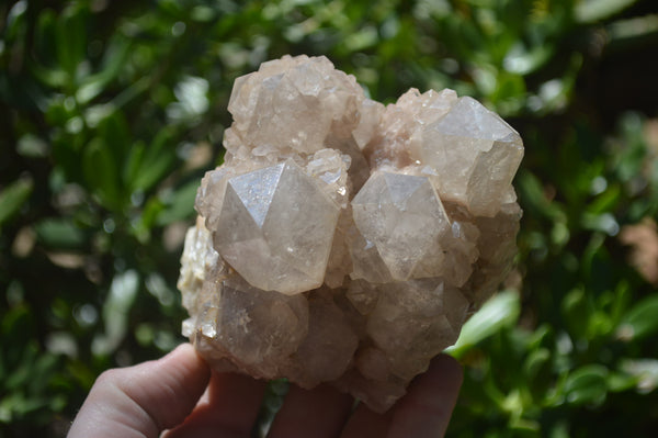 Natural Cascading Smokey Quartz Clusters x 2 From Luena, Congo