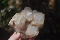 Natural Cascading Smokey Quartz Clusters x 2 From Luena, Congo