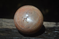 Polished Peach Moonstone Spheres x 3 From Madagascar