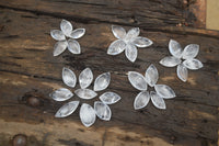 Polished Clear Quartz "Angel Tears" Pendant Pieces x 35 From Madagascar