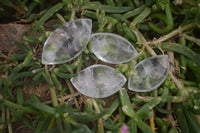 Polished Clear Quartz "Angel Tears" Pendant Pieces x 35 From Madagascar