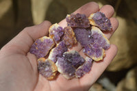 Natural Amethystos Amethyst Specimens x 125 From Kwaggafontein, South Africa