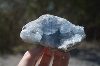 Natural Celestite Geode Specimens x 2 From Sakoany, Madagascar