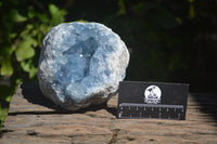 Natural Celestite Geode Specimens x 2 From Sakoany, Madagascar