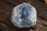 Natural Celestite Geode Specimens x 2 From Sakoany, Madagascar