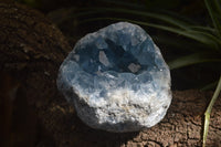 Natural Celestite Geode Specimens x 2 From Sakoany, Madagascar