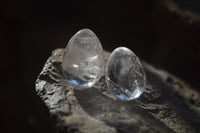 Polished Clear Quartz Gemstone Eggs x 40 From Madagascar