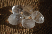 Polished Clear Quartz Gemstone Eggs x 40 From Madagascar