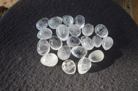 Polished Clear Quartz Gemstone Eggs x 40 From Madagascar