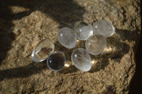 Polished Clear Quartz Gemstone Eggs x 40 From Madagascar