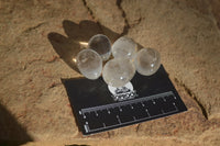 Polished Clear Quartz Gemstone Eggs x 40 From Madagascar