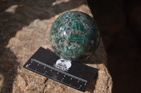 Polished Emerald Mica In Matrix Spheres x 2 From Mutoko, Zimbabwe