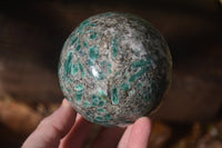 Polished Emerald Mica In Matrix Spheres x 2 From Mutoko, Zimbabwe