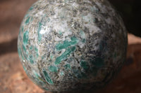 Polished Emerald Mica In Matrix Spheres x 2 From Mutoko, Zimbabwe