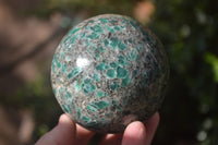 Polished Emerald Mica In Matrix Spheres x 2 From Mutoko, Zimbabwe