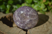 Polished Lepidolite with Pink Rubellite Palm Stones x 24 From Ambatondrazaka, Madagascar