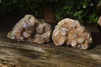 Natural Spirit Quartz Clusters x 2 From Boekenhouthoek, South Africa