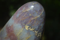 Polished Blue Rose Quartz Standing Free Forms x 2 From Madagascar