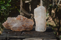 Polished Alluvial Quartz Crystals x 2 From Madagascar